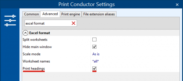 print conductor does not remember settings