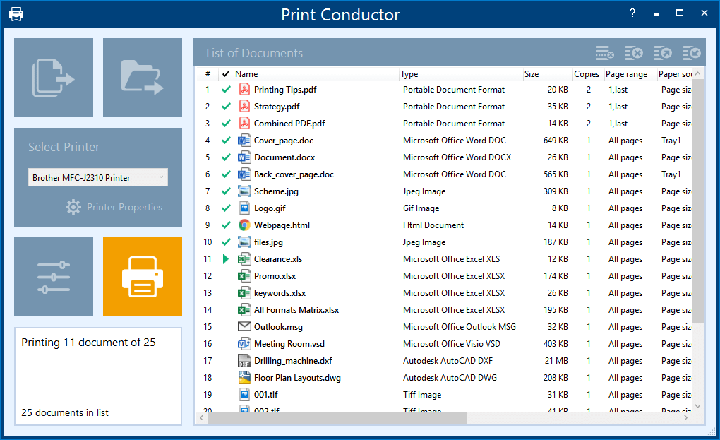 Batch Print PDF, Text, and Image Files with Print Conductor